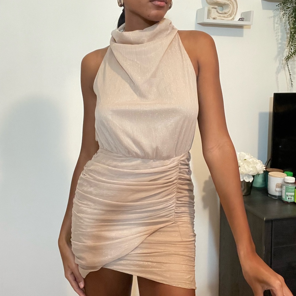 Mesh shimmery dress